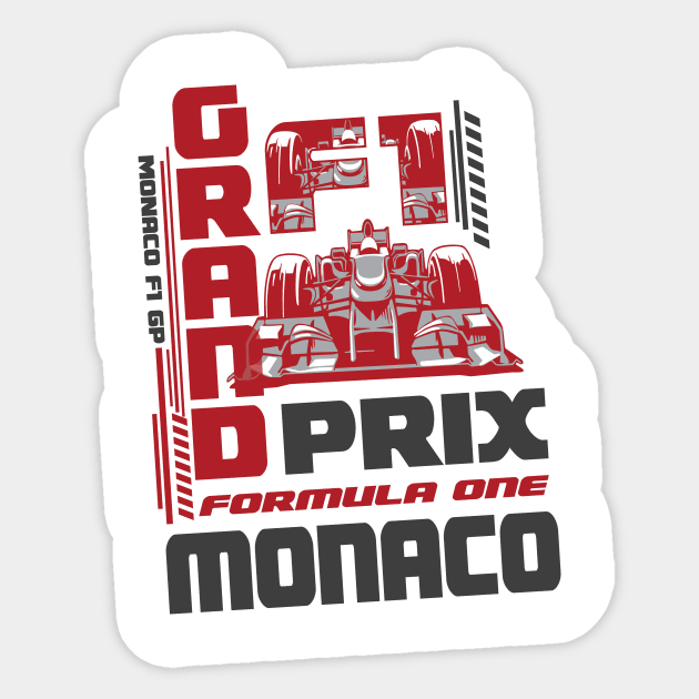 Monaco F1 Grand Prix Formula One Racing Sticker by CGD